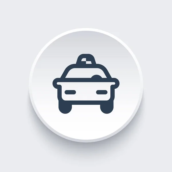 Taxi car line icon — Stock Vector