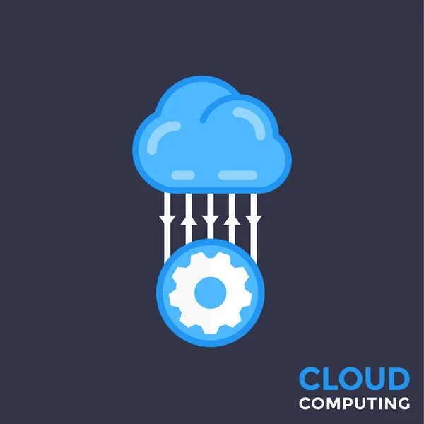 Illustration vectorielle de technologie Cloud — Image vectorielle