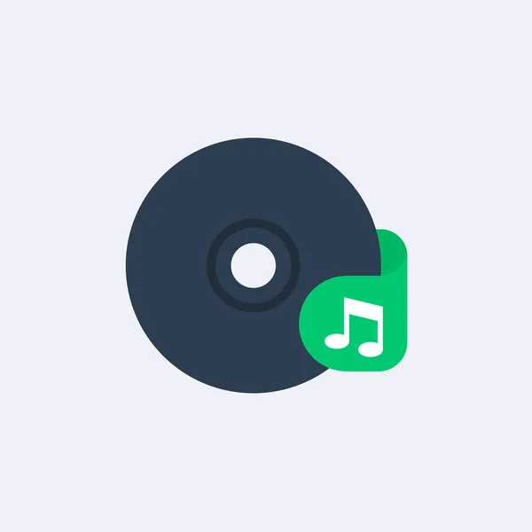 Icono de vector de música — Vector de stock