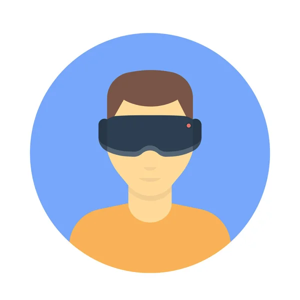 VR-glasögon, virtuell verklighet headset — Stock vektor