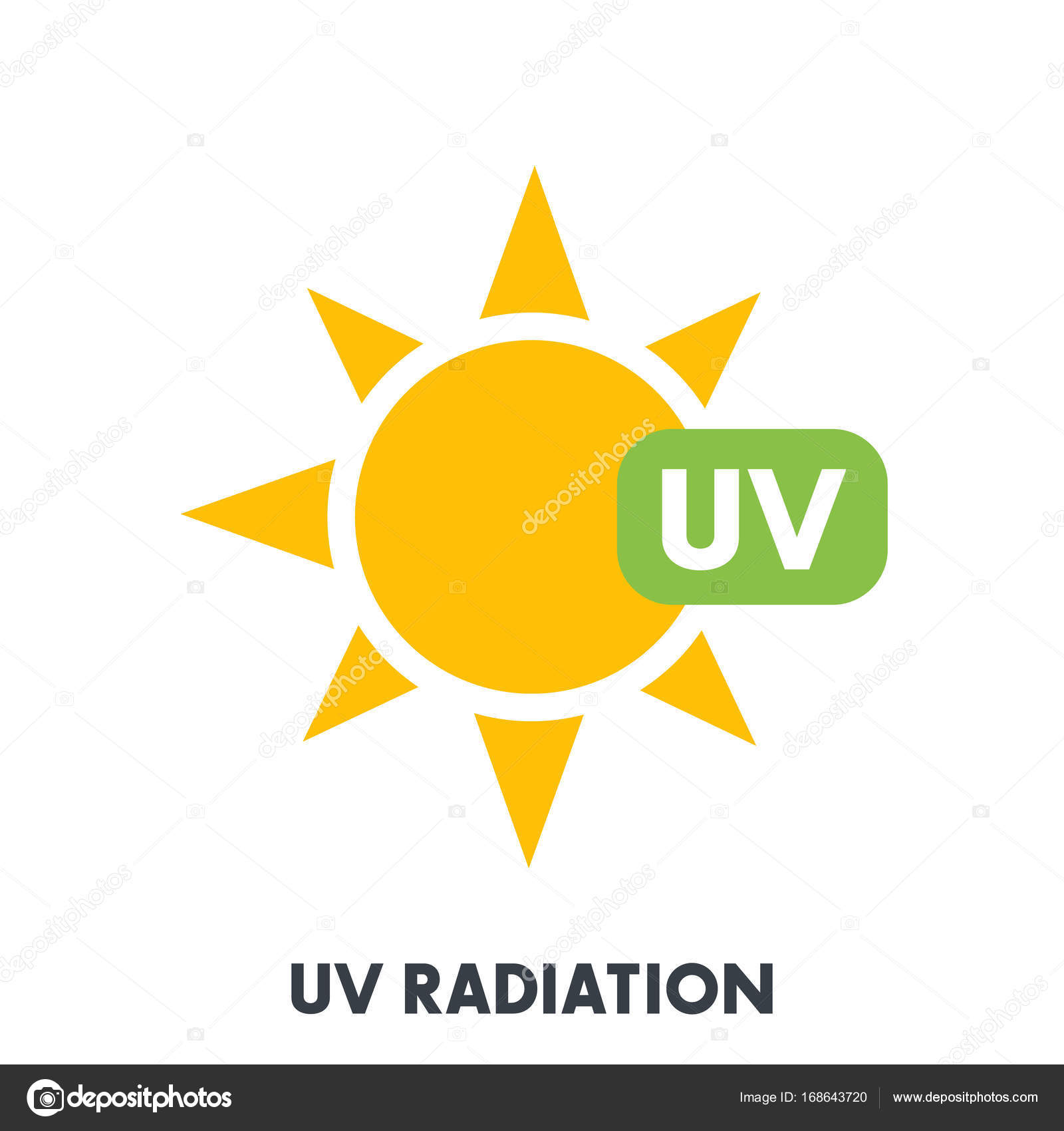 Signo De Radiación Uv Archivo Imágenes Vectoriales