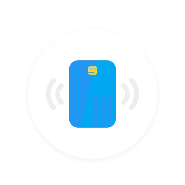 Contactloos credit card icoon — Stockvector