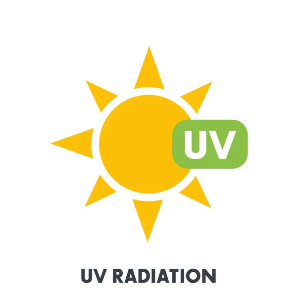 Signo de radiación UV — Archivo Imágenes Vectoriales