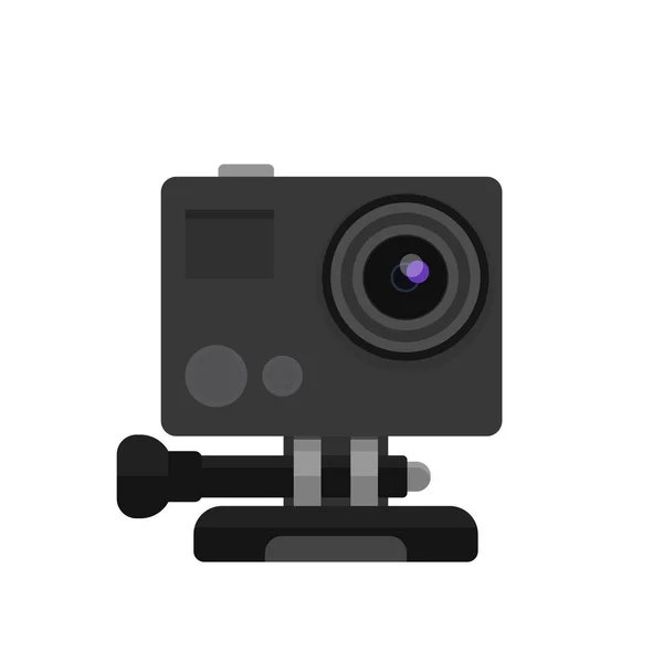 Action camera vector illustration in flat style — Stock Vector