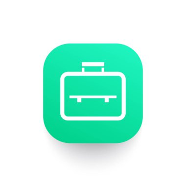 Portföy kutsal kişilerin resmi, vektör piktogram