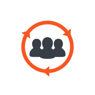 Personel döndürme simgesi