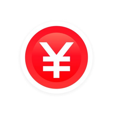 Çin yuan vektör simgesi