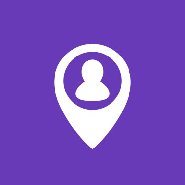 PIN kutsal kişilerin resmi, vektör piktogram adam