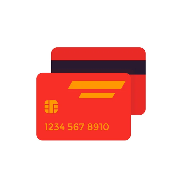 Icône de vecteur de carte de crédit — Image vectorielle