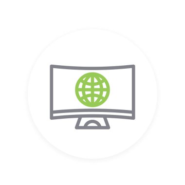 Akıllı Tv doğrusal simgesi