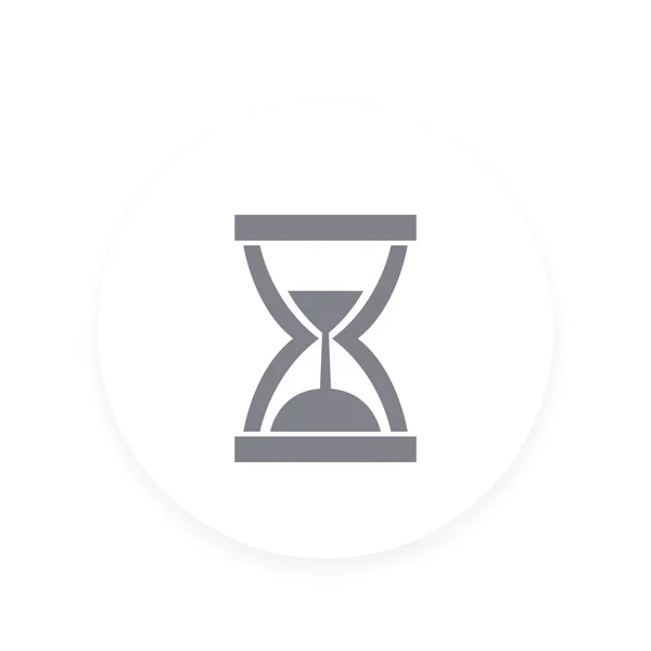 Reloj de arena icono, reloj de arena símbolo vectorial — Vector de stock