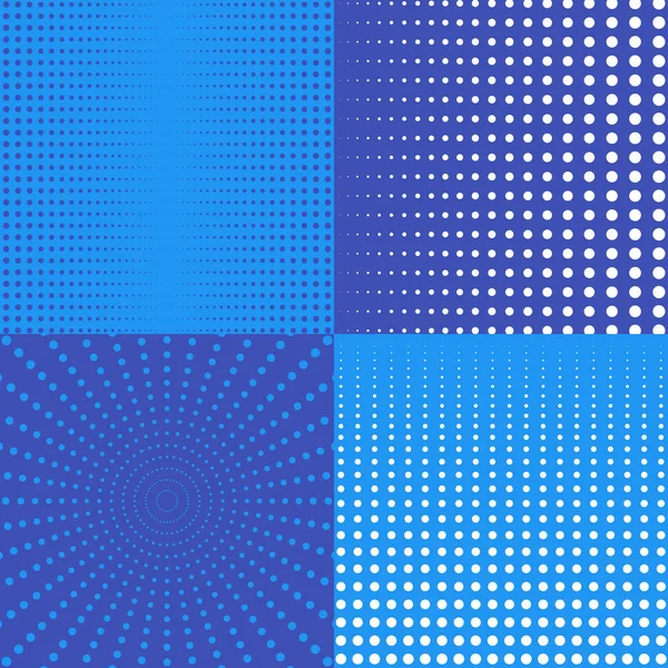 Μεσοτονικό υπόβαθρα με τελείες σε μπλε χρώμα — Διανυσματικό Αρχείο
