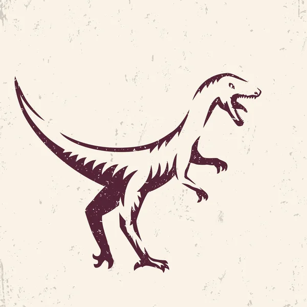 Velociraptor, dinosaur vector illustration — Stock Vector