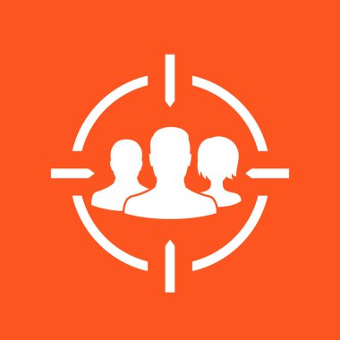 hedef kitle, vektör simgesi