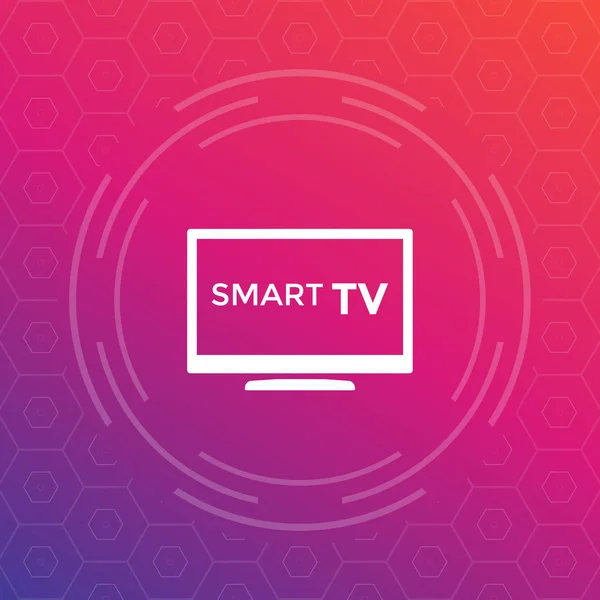 Smart TV icono, signo de vector — Archivo Imágenes Vectoriales