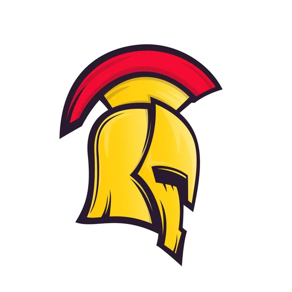 Spartan helmet vector illustration — Stock Vector