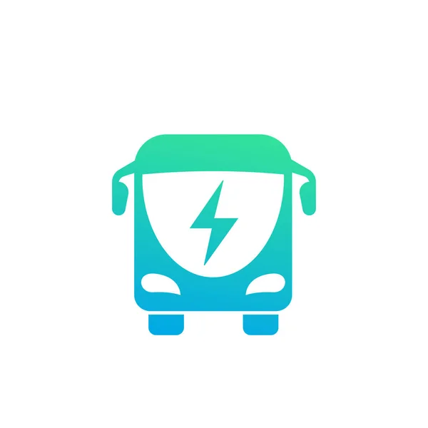 Значок электрического автобуса — стоковый вектор