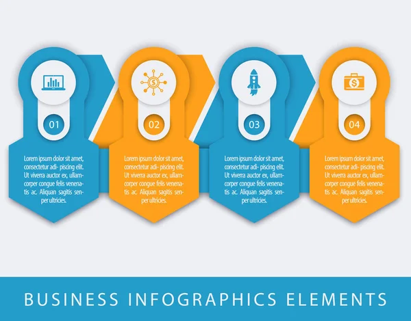 Üzlet, pénzügy infographics elemek — Stock Vector