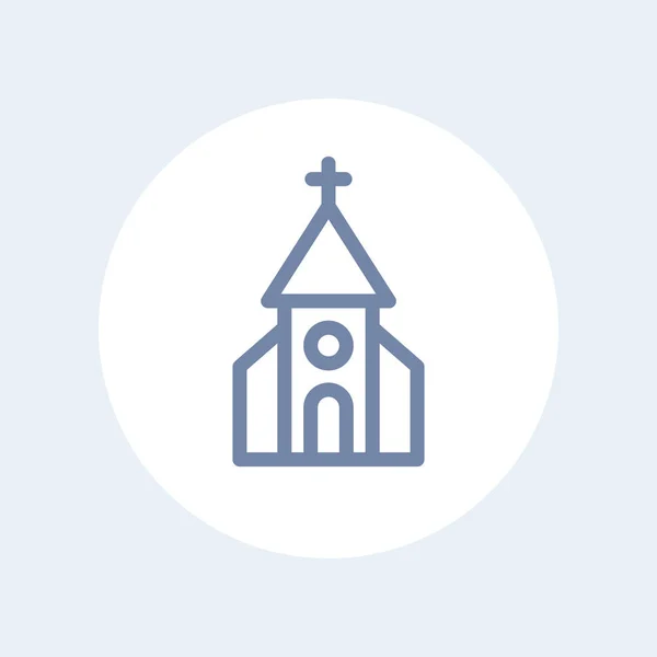Ikona Kościoła linii — Wektor stockowy