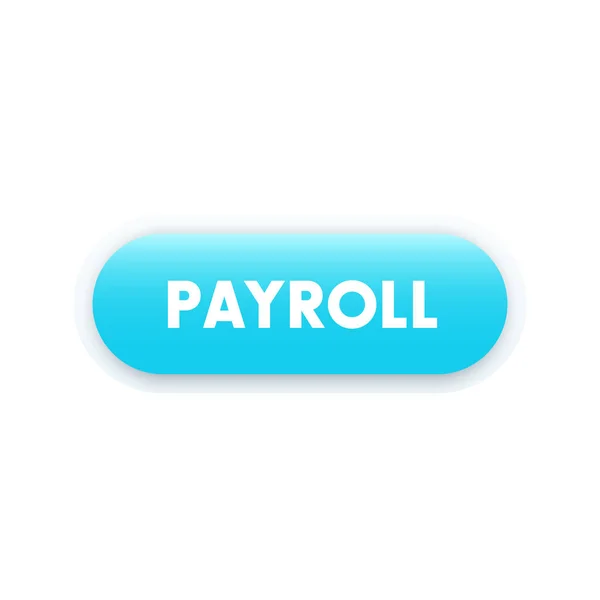 Payroll button for web — Stock Vector