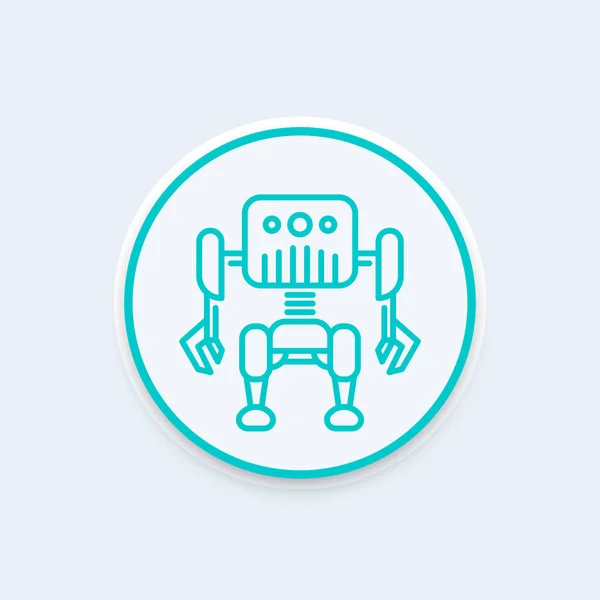 Robotika, robot sor ikon — Stock Vector