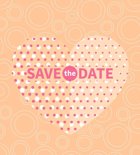Save date card template — Stock Vector