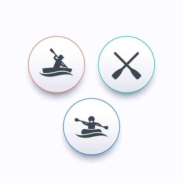 Ikoner för vattensport — Stock vektor