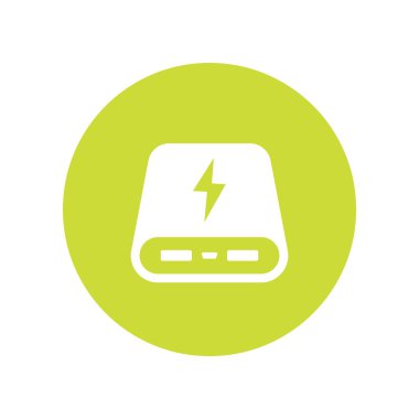 güç banka simgesi, taşınabilir şarj cihazı