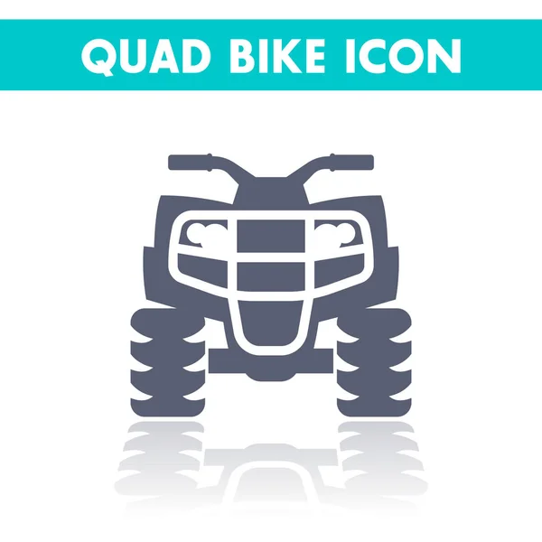 Icono Bicicleta Cuádruple Vehículo Todo Terreno Atv Ilustración Vectores Cuatriciclo — Vector de stock