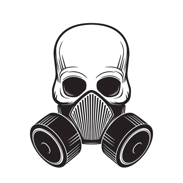 Skull Gas Mask Vector Illustration Royalty Free Stock Illustrations