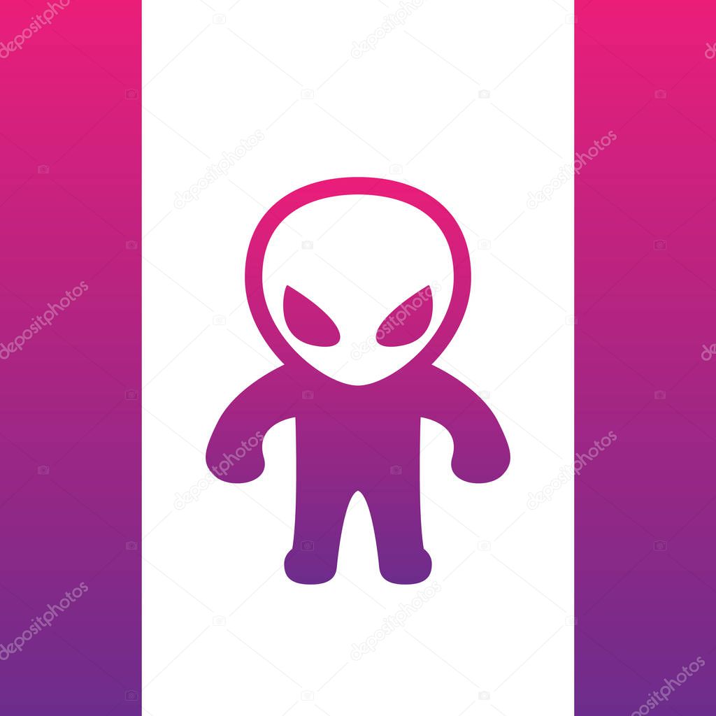 extraterrestrial icon, logo element