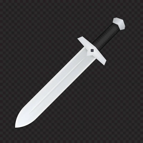 Kılıç Zarif Ortaçağ Bıçak — Stok Vektör