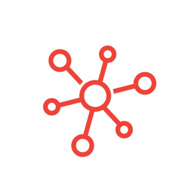 molekül vektör simgesi