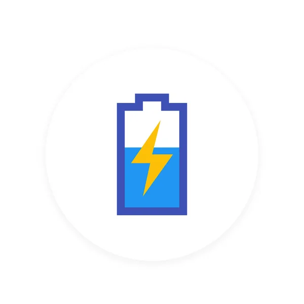 Charging battery icon — Stock Vector