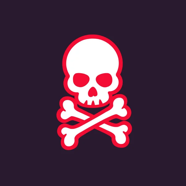 Skull and bones — Stock Vector