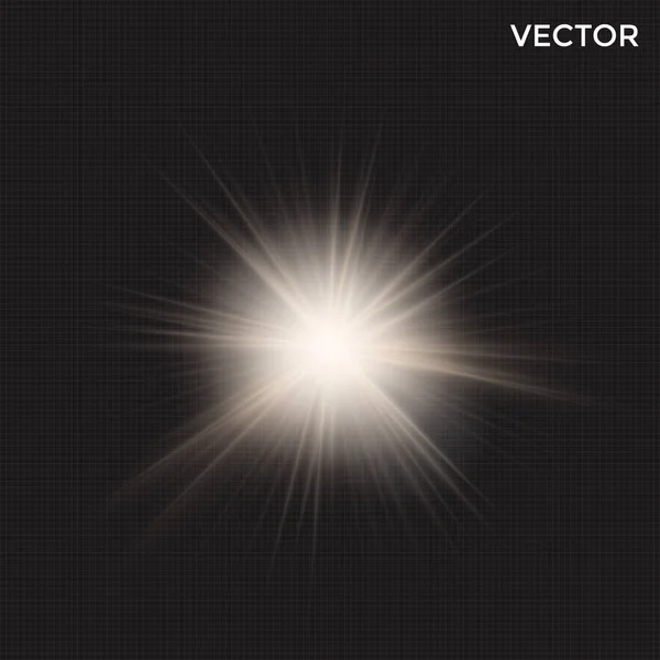 Vector de luz starburst — Archivo Imágenes Vectoriales