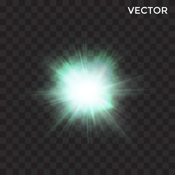 Luz de flash mágica transparente — Vetor de Stock