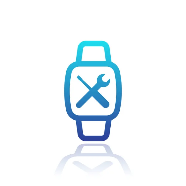 Watch repair icon on white — Stock Vector