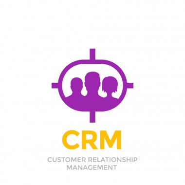 CRM, müşteri ilişkileri yönetimi simgesini