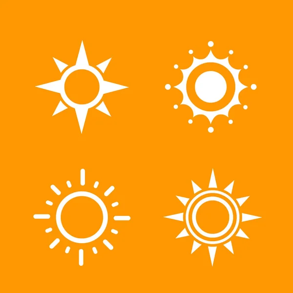 Векторные элементы логотипа солнца — стоковый вектор