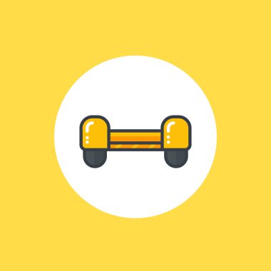 Hoverboard vektör simgesi Beyaz