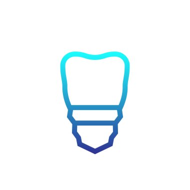 diş, implant diş simgesi