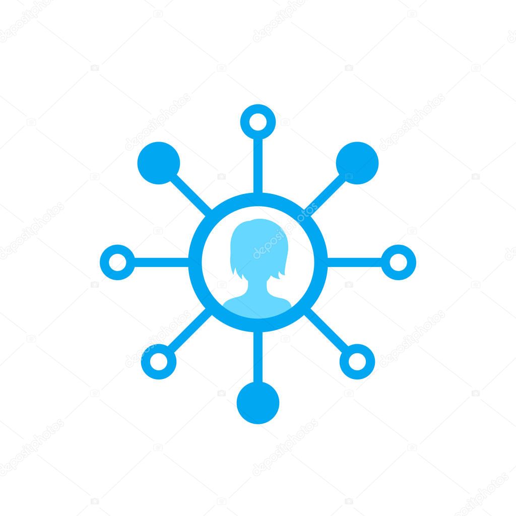Stockholder vector icon on white, eps 10 file, easy to edit
