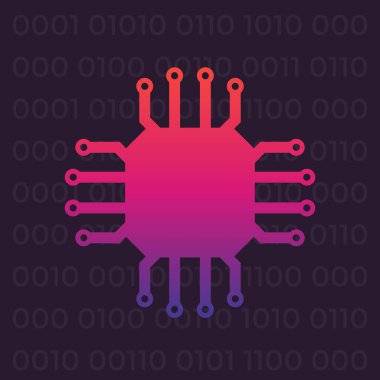 Chipset vektör simgesi