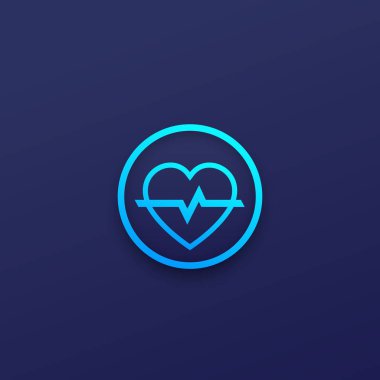 Heart vector logo for apps