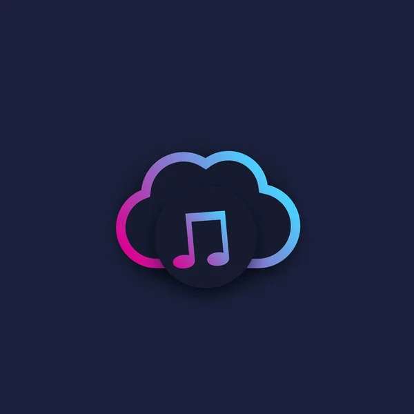 Music streaming service, vector — Wektor stockowy