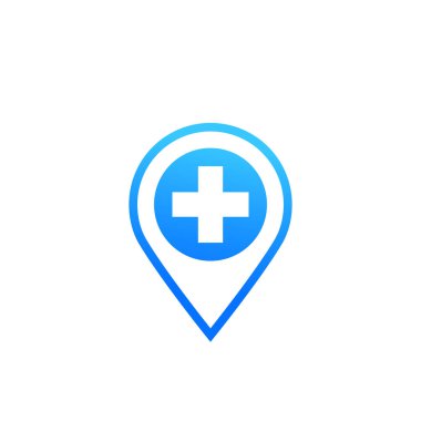 Hastane işareti, vektör simgesi