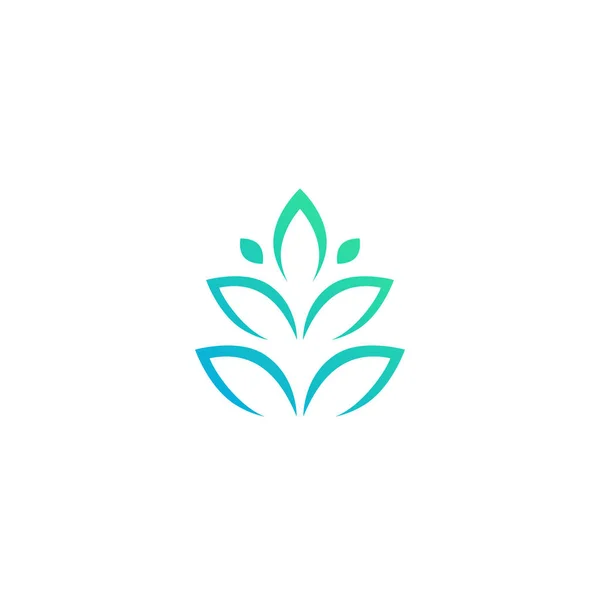 Logotipo vetor planta verde —  Vetores de Stock