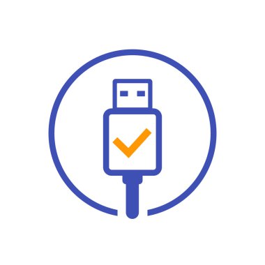 usb tam vektör simgesini yüklüyor