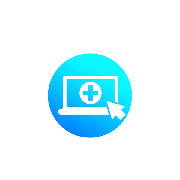 Symbol für medizinische Online-Dienste — Stockvektor